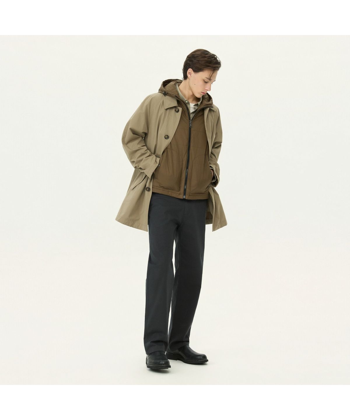 헨리코튼(HENRY COTTONS) 패딩 라이너 카코트 AHCAS26101BEX