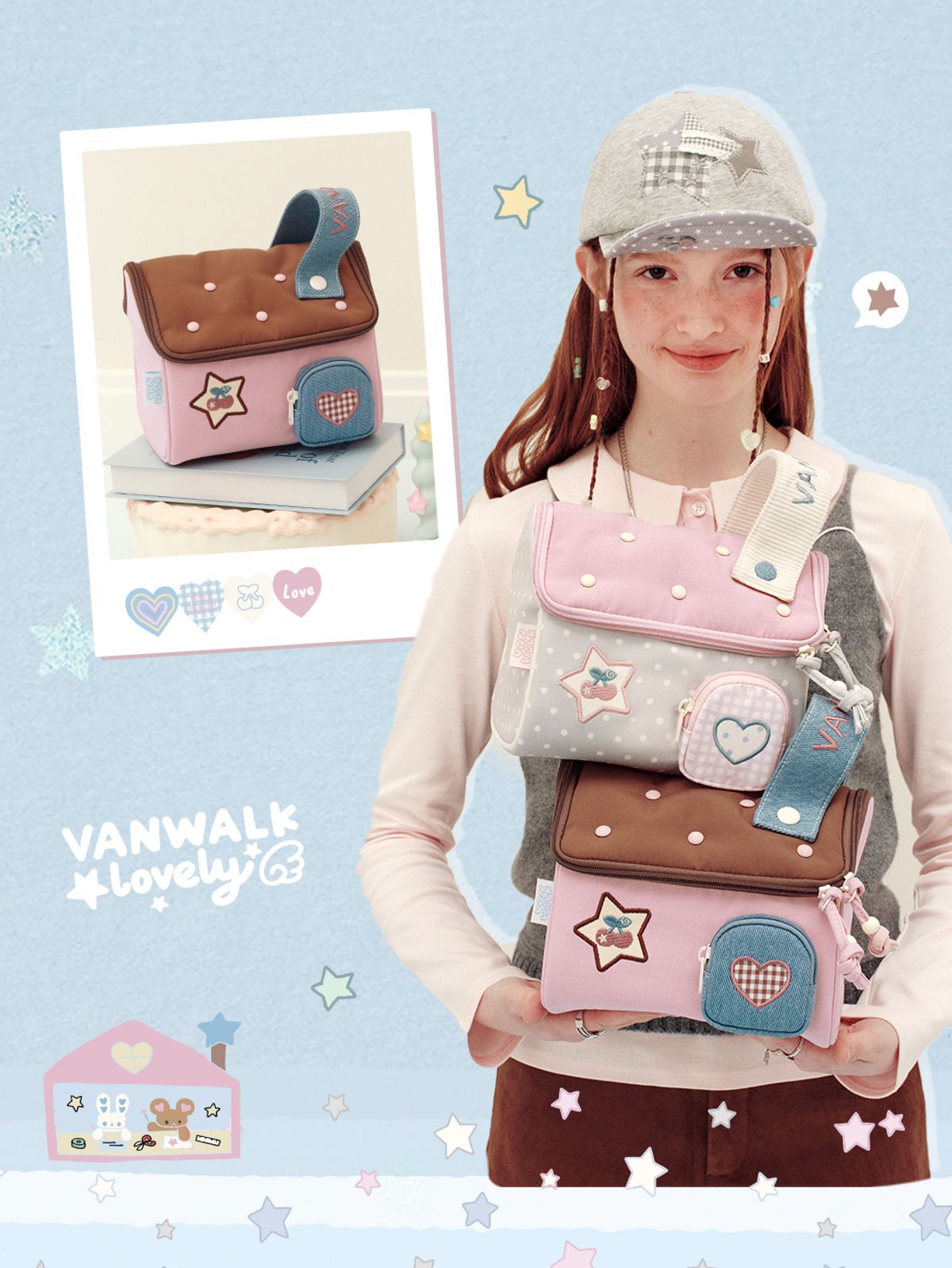 반워크(VANWALK) 커밍홈 리에디션 파우치 [레몬 타로]