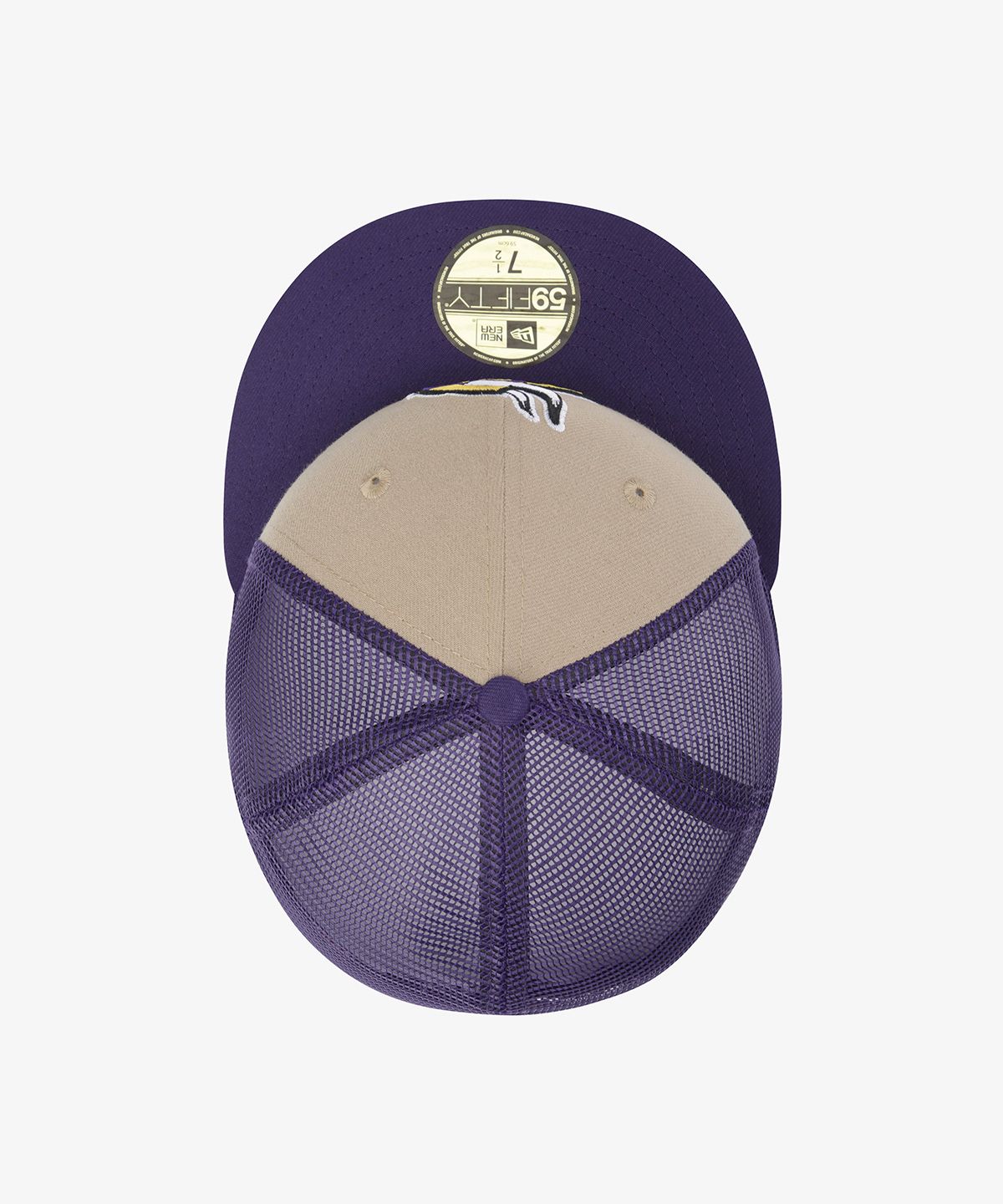 뉴에라(NEW ERA) NFL 미네소타 바이킹스 베이직 메쉬 피티드캡 골드/퍼플 15131684