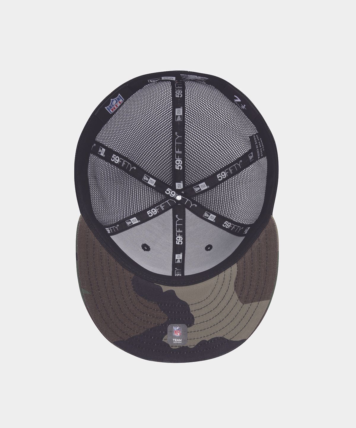 뉴에라(NEW ERA) NFL 그린베이 패커스 베이직 메쉬 피티드캡 우드랜드 카모/블랙 15131685