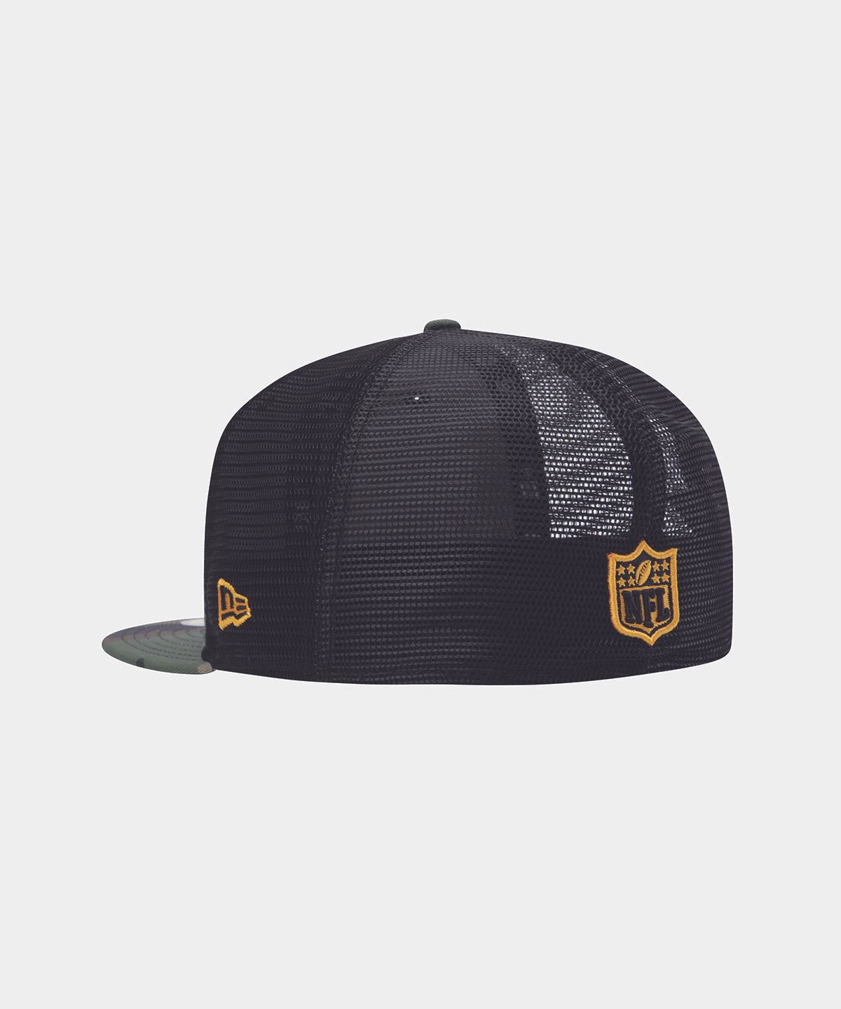 뉴에라(NEW ERA) NFL 그린베이 패커스 베이직 메쉬 피티드캡 우드랜드 카모/블랙 15131685