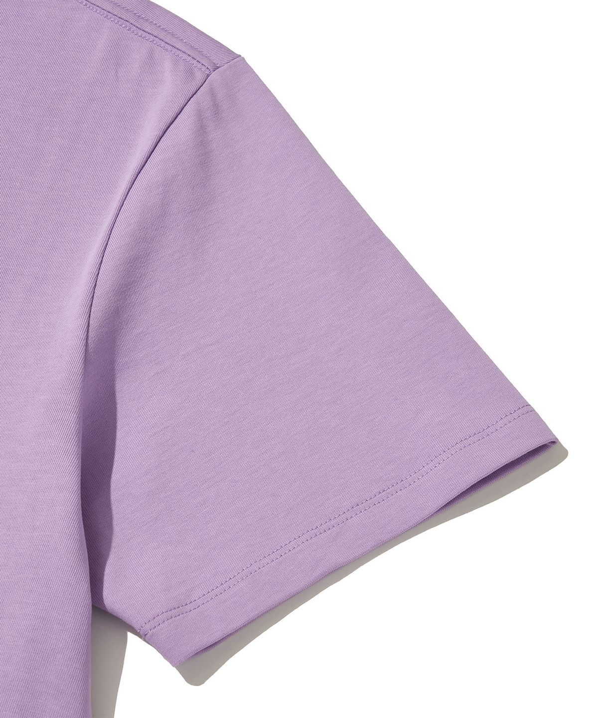웰터 익스페리먼트(WELTER EXPERIMENT) NAZCA VERTICAL SYMBOL T-SHIRT_LAVENDER