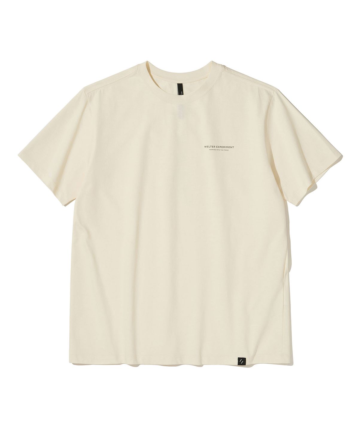 웰터 익스페리먼트(WELTER EXPERIMENT) NAZCA VERTICAL SYMBOL T-SHIRT_CREAM