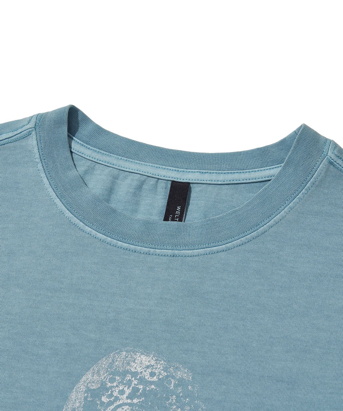 웰터 익스페리먼트(WELTER EXPERIMENT) SUN-HEADED DEITY T-SHIRT_SKY BLUE