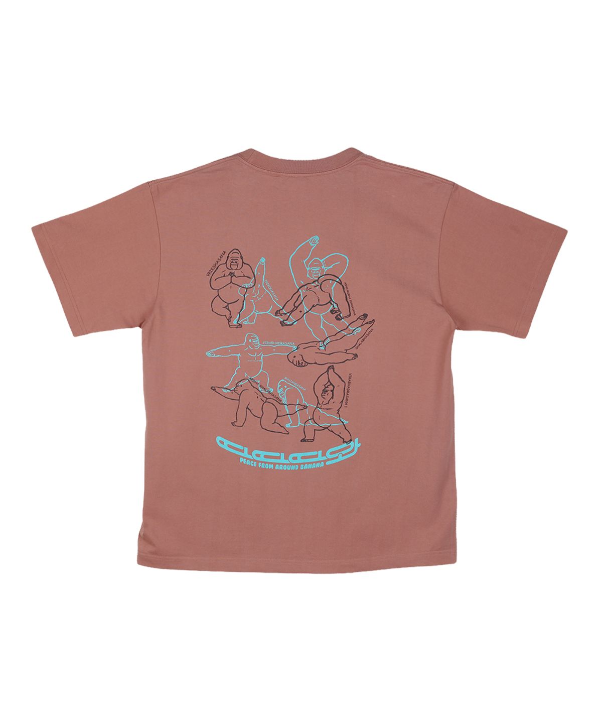 따따따와(WWWY) [WWWY]따따따와 고릴라마스떼 크레이지 아사나 오버핏 반팔 티셔츠(3colors)