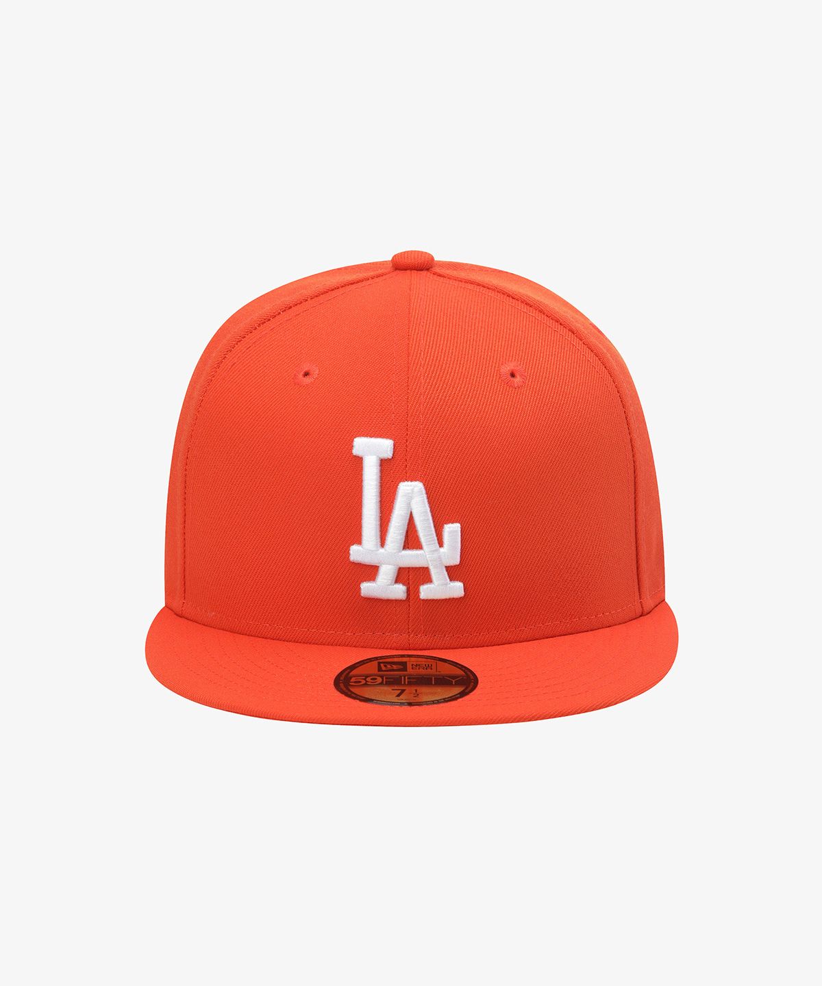 뉴에라(NEW ERA) MLB LA 다저스 베이직 피티드캡 오렌지 15131703