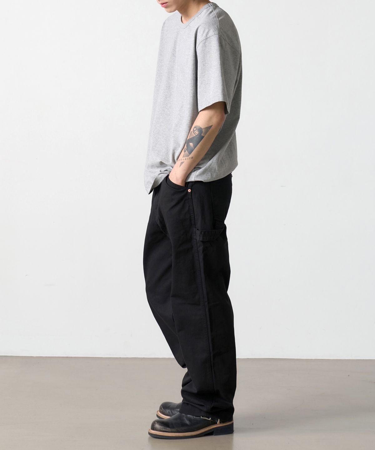 덴메이드(DENMADE) DEN0622 Work Uniform Carpenter Pants (Black)