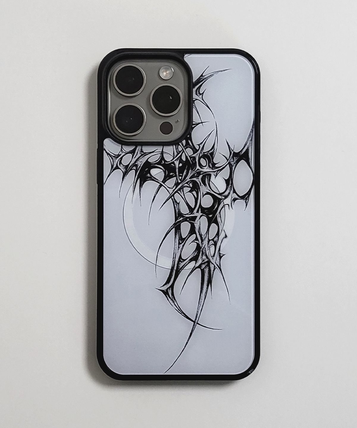 메모리즈바운더리(MEMORIESBOUNDARY) AETERNA Thorn Sigil Phone Case (BK_Epoxy/MagSafe Glass)