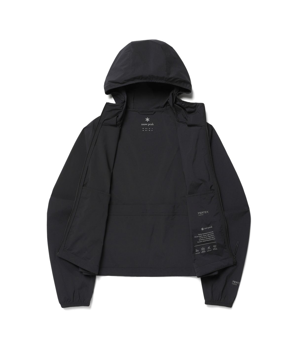 스노우피크 어패럴(SNOWPEAK APPAREL) 피코 선블록 퍼텍스 초경량 여성 바람막이 (S26MWTWB79) Dark Charcoal