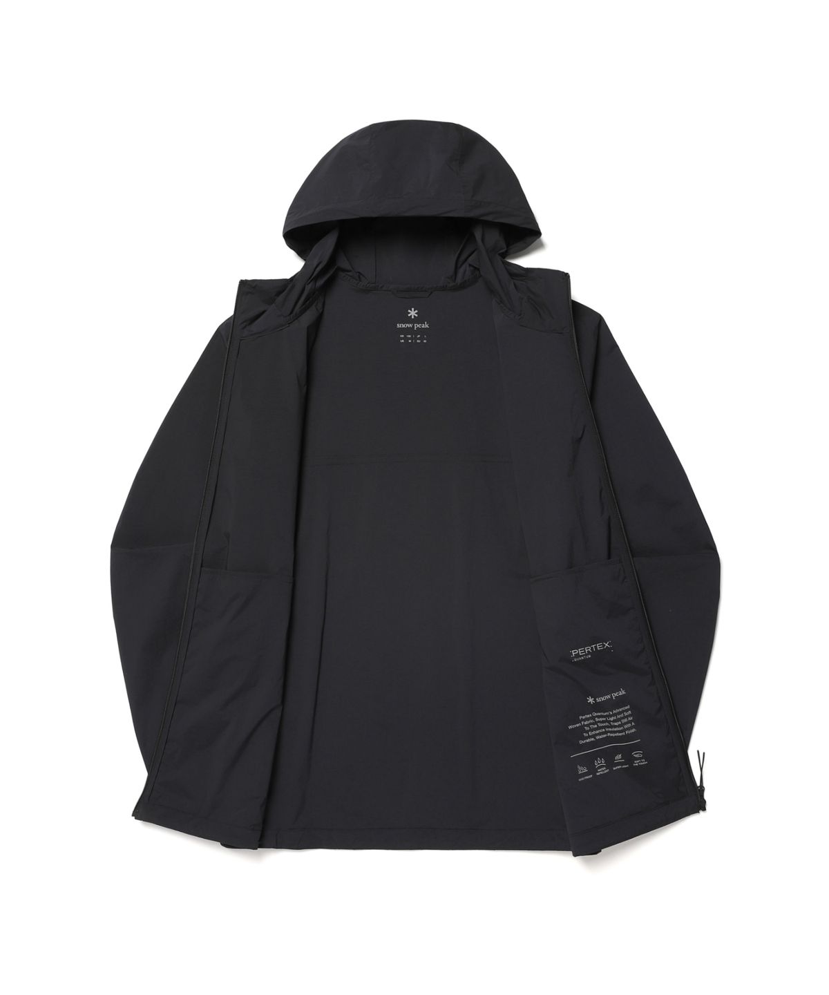 스노우피크 어패럴(SNOWPEAK APPAREL) 피코 선블록 퍼텍스 초경량 바람막이 (S26MMTWB78) Dark Charcoal