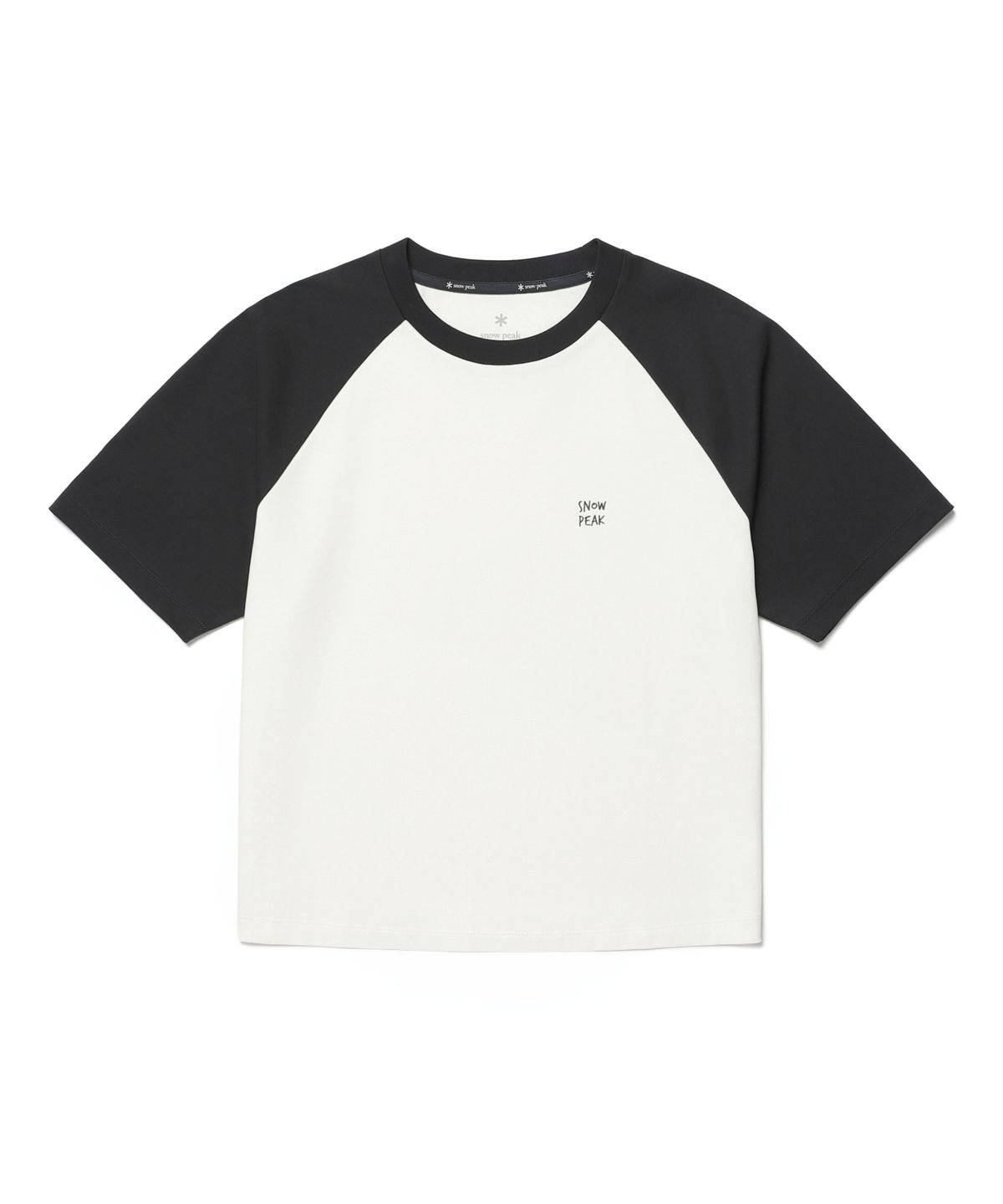 스노우피크 어패럴(SNOWPEAK APPAREL) 에어로쿨 여성 배색 반팔 티셔츠 (S26MWFTS29) Dark Navy