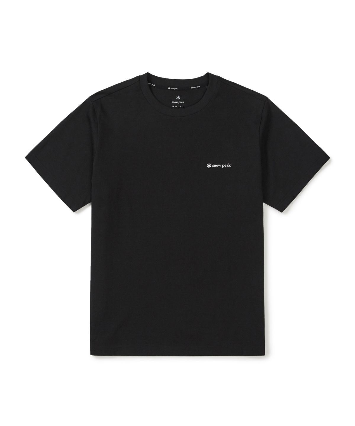 스노우피크 어패럴(SNOWPEAK APPAREL) 코튼 레터링 반팔 티셔츠 (S26MMFTS62) Black