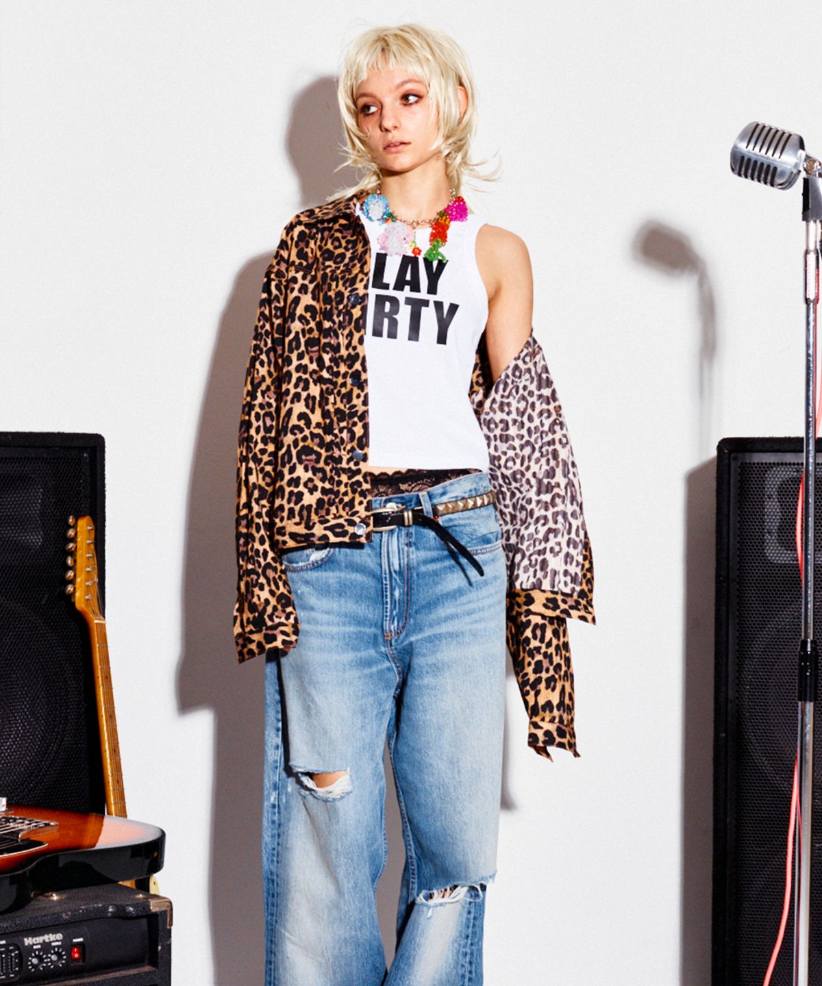 하이타이드 프랭키(HIGHTIDEFRANKIE) Frankie Leopard Trucker Jacket