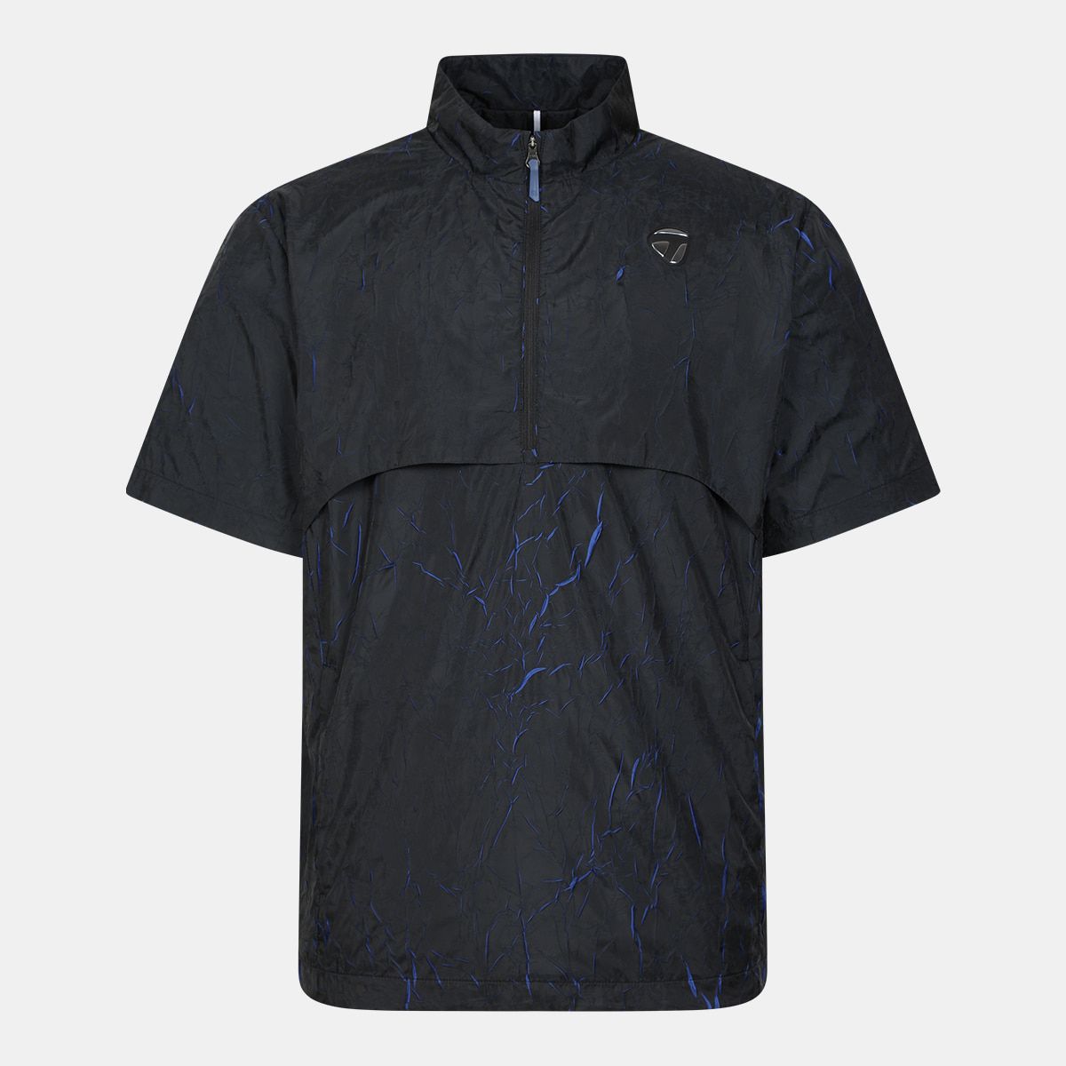 테일러메이드 어패럴(TAYLORMADE APPAREL) 26SS 남성 크리즈 배색 반팔 아노락 점퍼 TJ6-21HG02-199