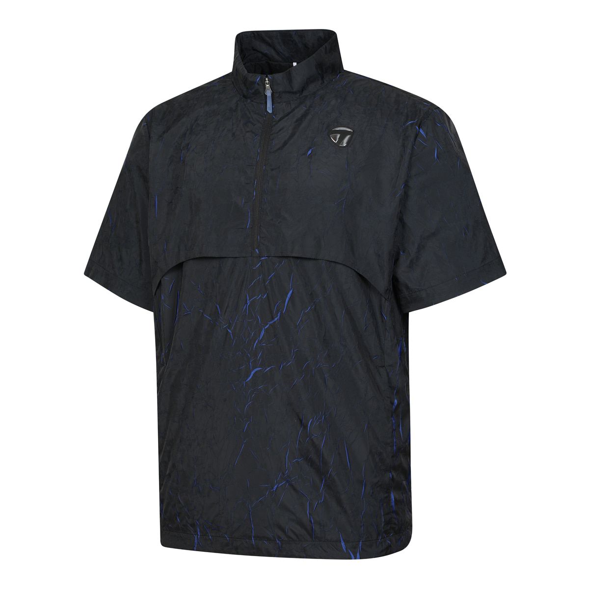 테일러메이드 어패럴(TAYLORMADE APPAREL) 26SS 남성 크리즈 배색 반팔 아노락 점퍼 TJ6-21HG02-199