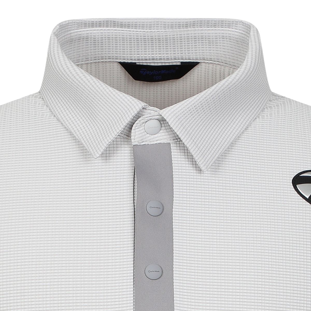 테일러메이드 어패럴(TAYLORMADE APPAREL) 26SS 남성 사각 조직 카라 반팔 티셔츠 T8031T62143-196