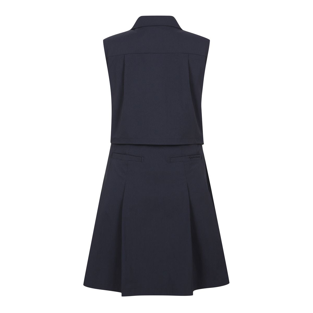 테일러메이드 어패럴(TAYLORMADE APPAREL) 26SS 여성 우븐 카라 플리츠 민소매 원피스 TO6-61HG03-915
