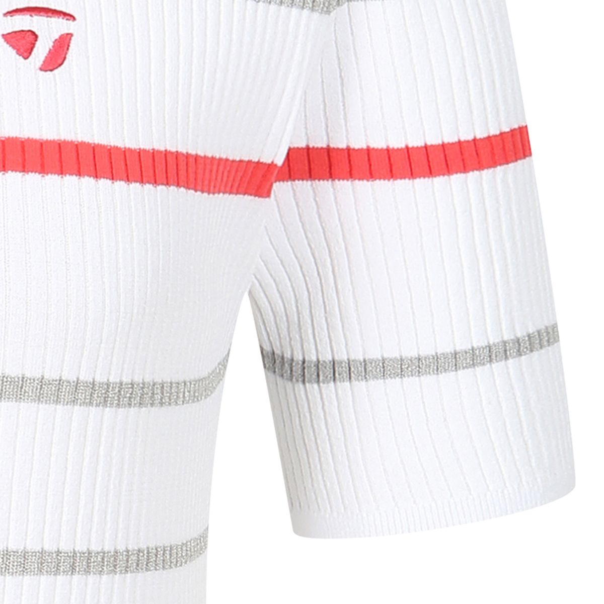테일러메이드 어패럴(TAYLORMADE APPAREL) 26SS 여성 스트라이프 카라 반팔 니트 TS6-61HG23-100