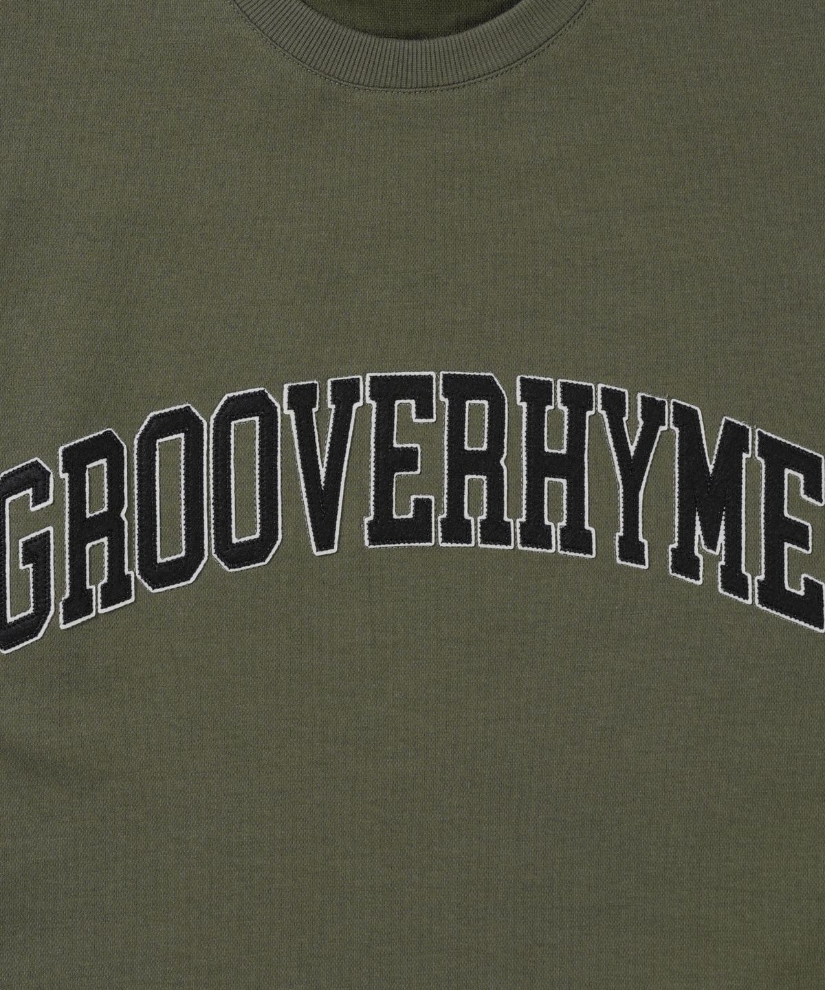 그루브라임(GROOVE RHYME) 매쉬쭈리 아플리케 로고 반팔 티셔츠 (5COLOR) (FRBMCTR702M)