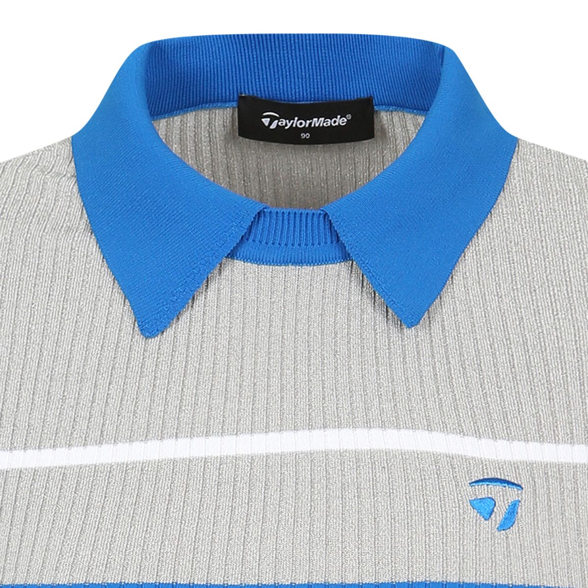테일러메이드 어패럴(TAYLORMADE APPAREL) 26SS 여성 스트라이프 카라 반팔 니트 TS6-61HG23-193