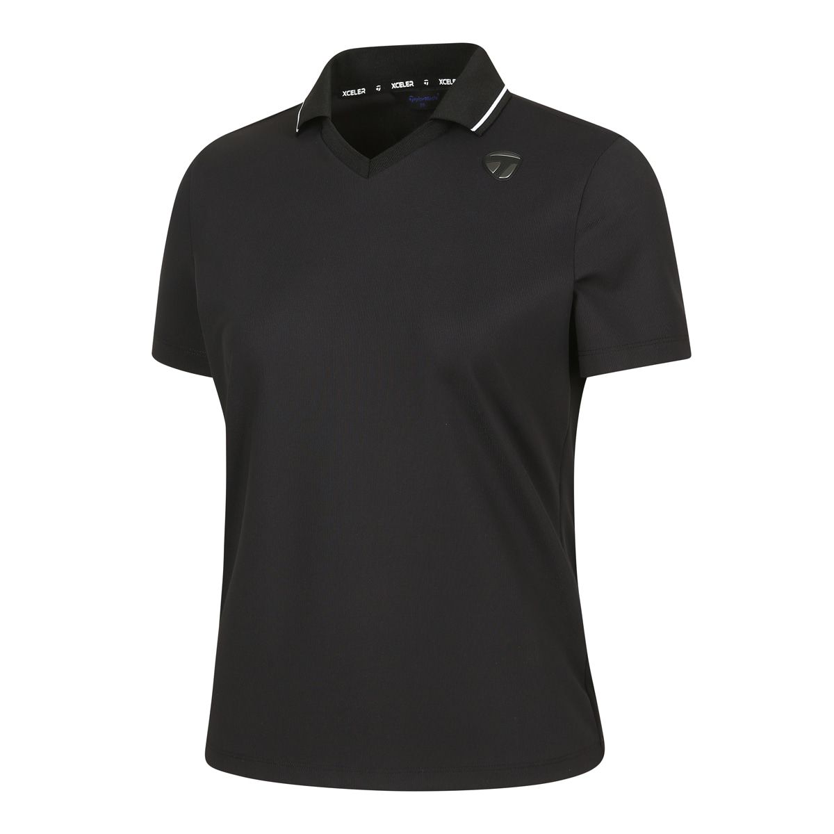 테일러메이드 어패럴(TAYLORMADE APPAREL) 26SS 여성 변형 카라 반팔 티셔츠 T8031T66142-199