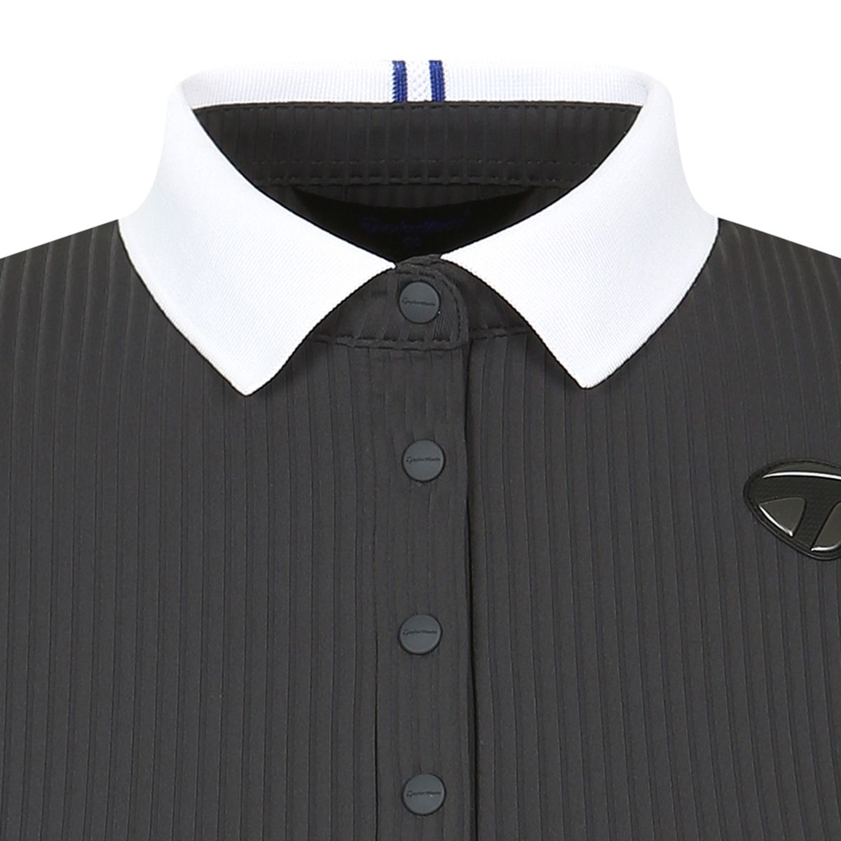 테일러메이드 어패럴(TAYLORMADE APPAREL) 26SS 여성 배색 골지 카라 반팔 티셔츠 TT6-61HG43-195
