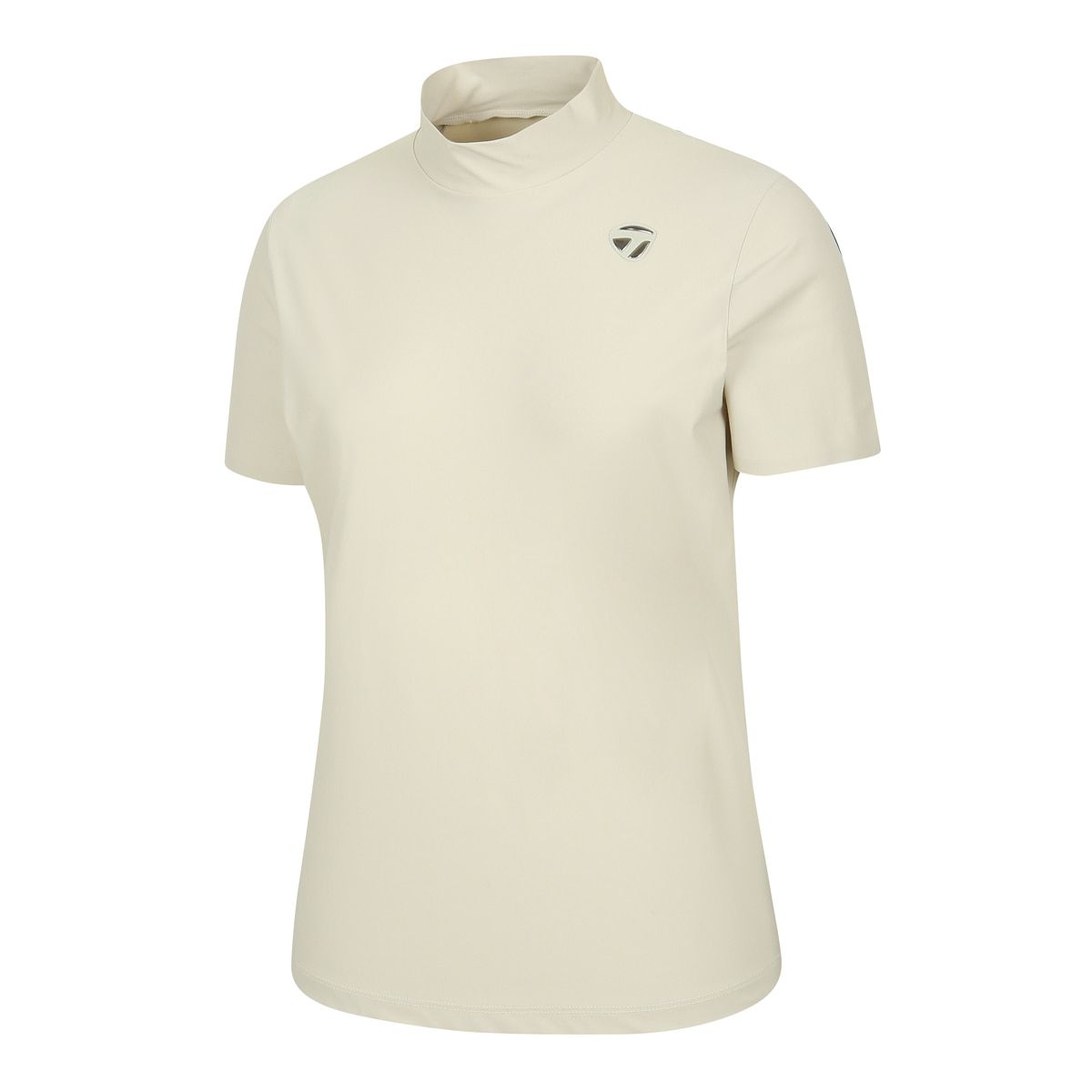 테일러메이드 어패럴(TAYLORMADE APPAREL) 26SS 여성 라인 배색 하이넥 반팔 티셔츠 TT6-61HG44-509