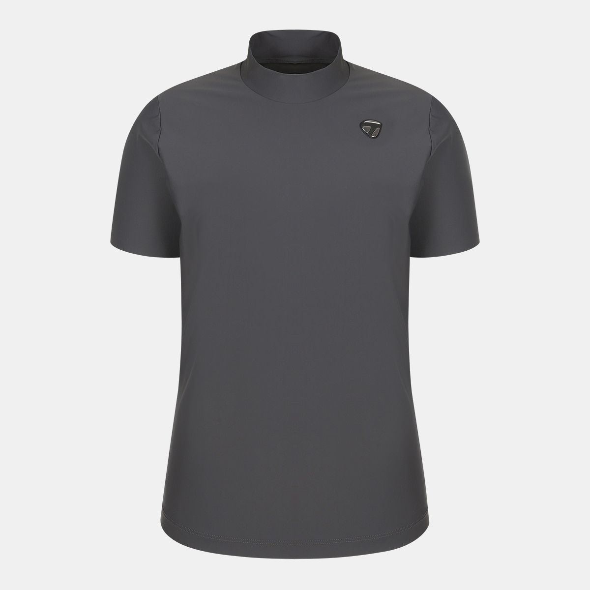 테일러메이드 어패럴(TAYLORMADE APPAREL) 26SS 여성 라인 배색 하이넥 반팔 티셔츠 TT6-61HG44-195