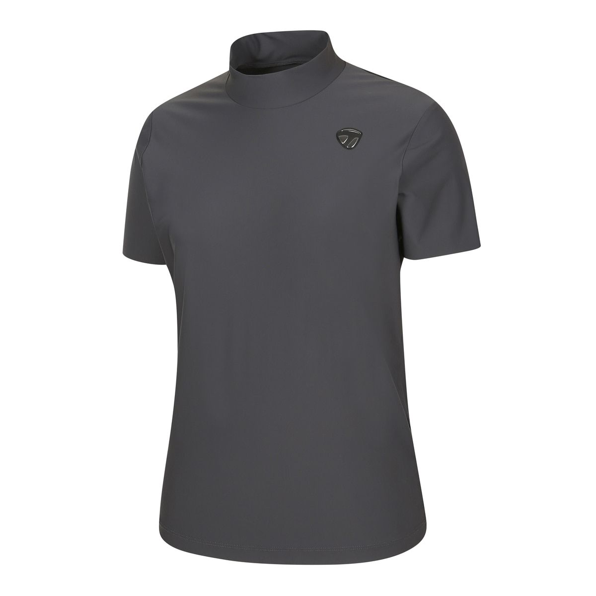테일러메이드 어패럴(TAYLORMADE APPAREL) 26SS 여성 라인 배색 하이넥 반팔 티셔츠 TT6-61HG44-195