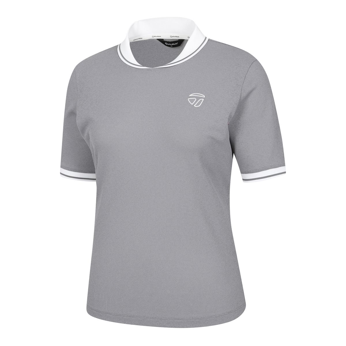 테일러메이드 어패럴(TAYLORMADE APPAREL) 26SS 여성 미니 니트 숄카라 반팔 티셔츠 TT6-61HG49-190