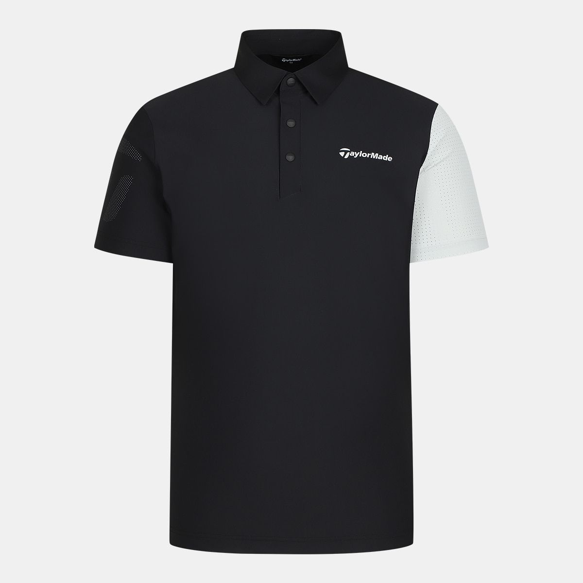 테일러메이드 어패럴(TAYLORMADE APPAREL) 26SS 남성 비대칭 배색 카라 반팔 티셔츠 TT6-21HG47-199
