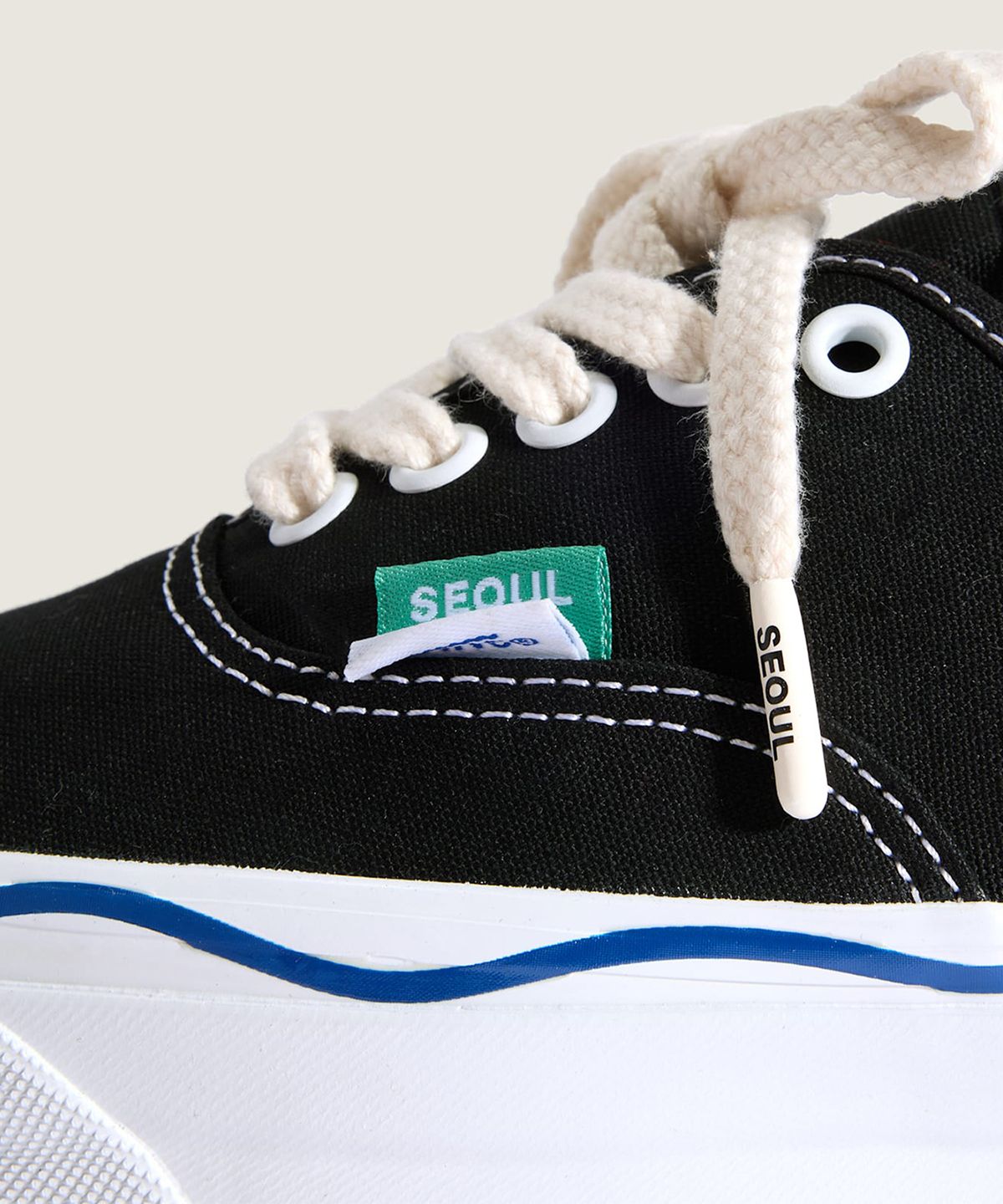 반스(VANS) 프리미엄 어센틱 44 - (서울) 블랙:화이트 / VN000EAABPB1