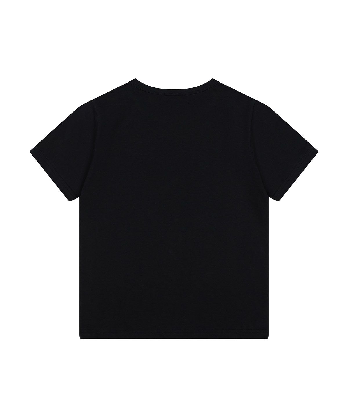 디오스피스(DAUSPICE) (DUC) GA Semi-Crop Short-Sleeve T-Shirt Black