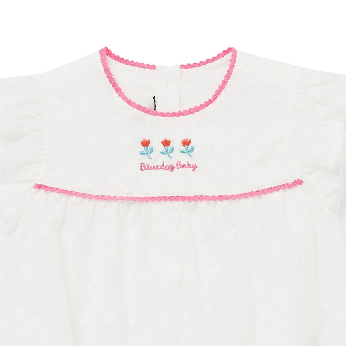 블루독 베이비(BLUEDOGBABY) 플라워 아일렛 바디슈트 (45313-604-07)