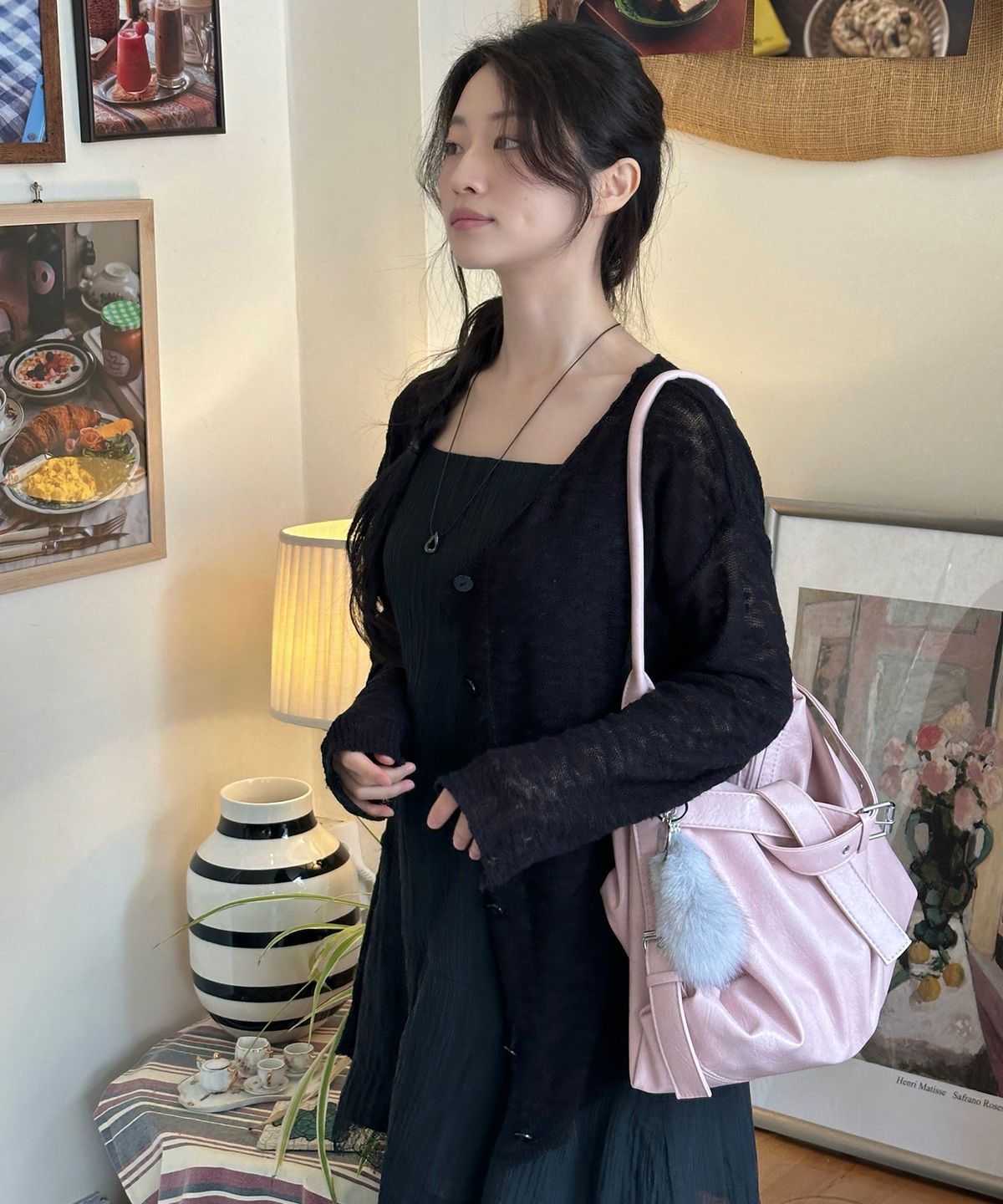 미쏘(MIXXO) [에센셜] 린넨 시스루 골지 가디건_MIWCKG510T MIWCKG74QT