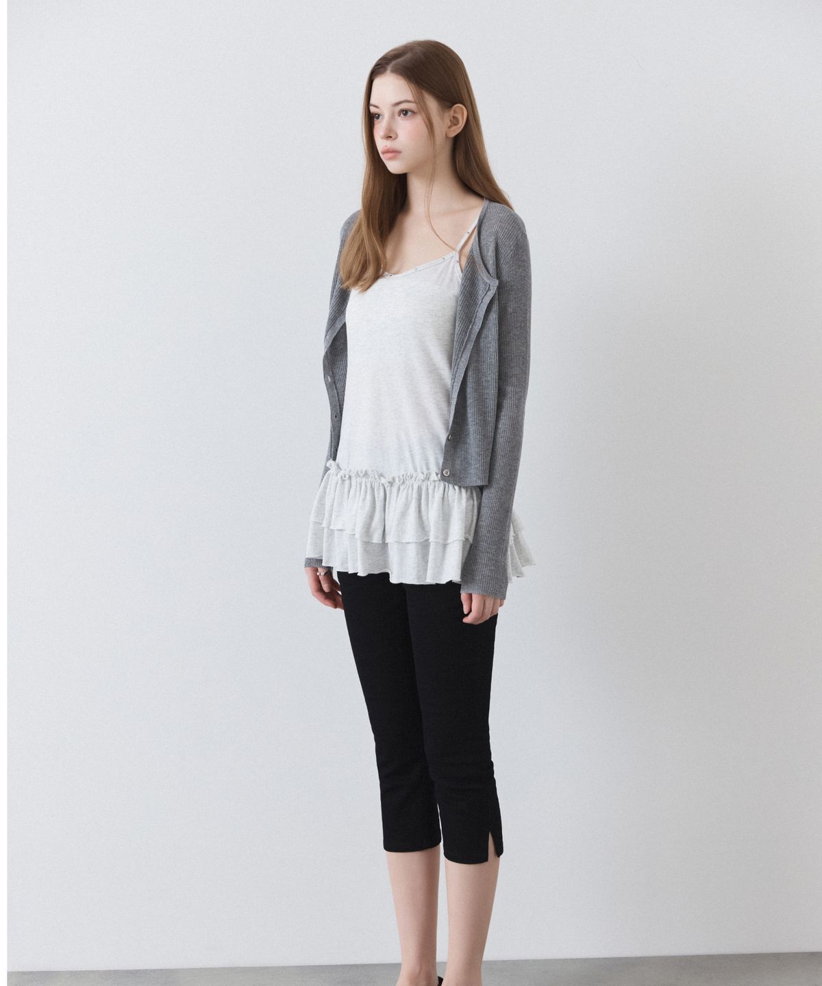 미쏘(MIXXO) [에센셜] 린넨 시스루 골지 가디건_MIWCKG510T MIWCKG74QT