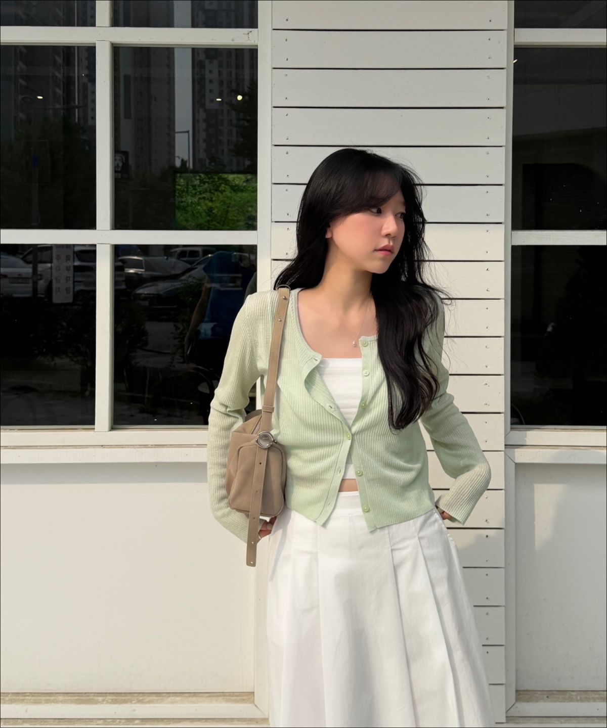 미쏘(MIXXO) [에센셜] 린넨 시스루 골지 가디건_MIWCKG510T MIWCKG74QT