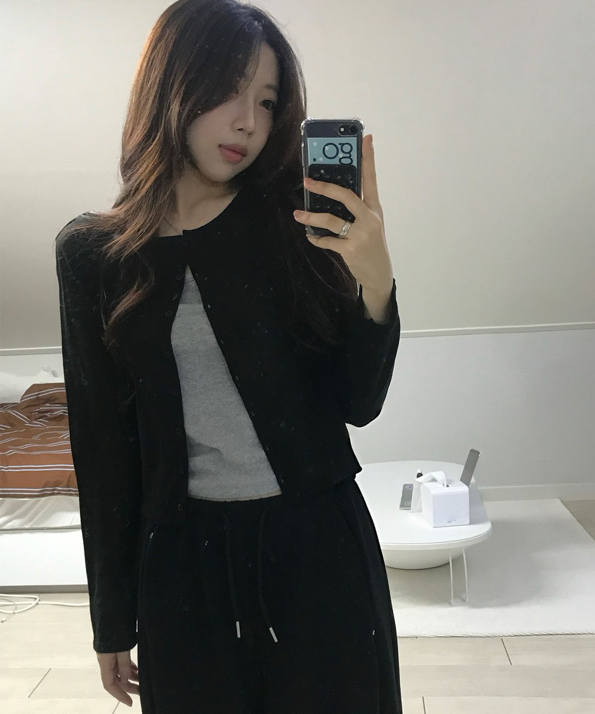 미쏘(MIXXO) [에센셜] 썸머 시스루 가디건_MIWCKG520T