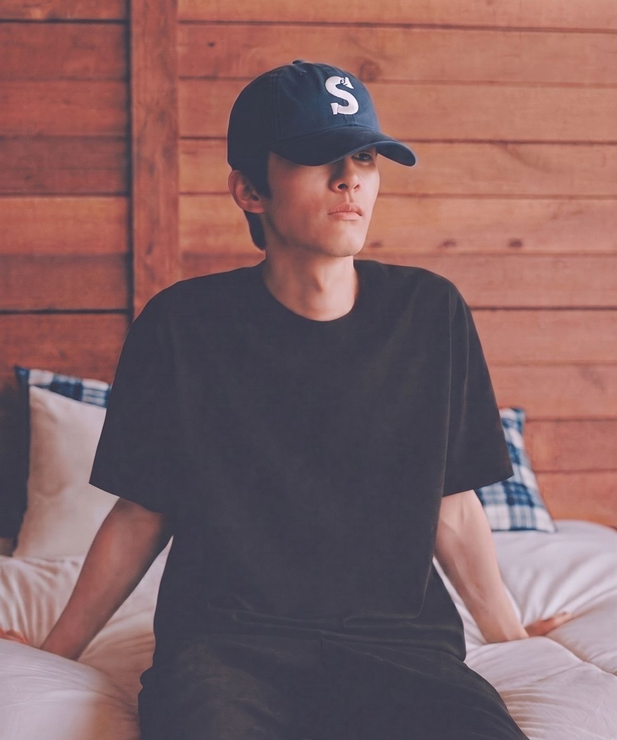 디어틴트산타(DEAR TINT SANTA) Rudolph S Logo Cap_navy