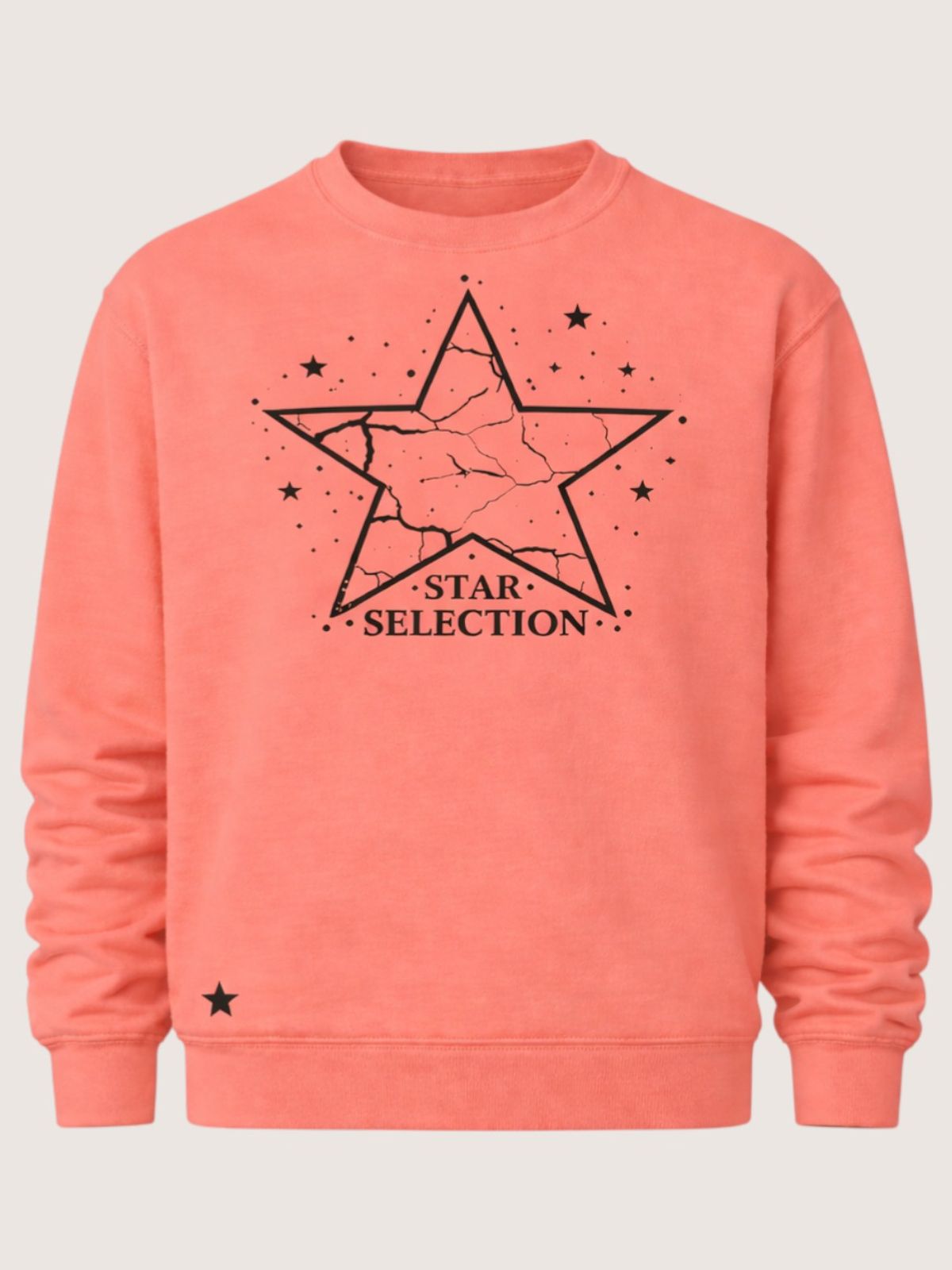 지블랙(ZBLACK) 스타셀렉션 위드스타 맨투맨 코랄