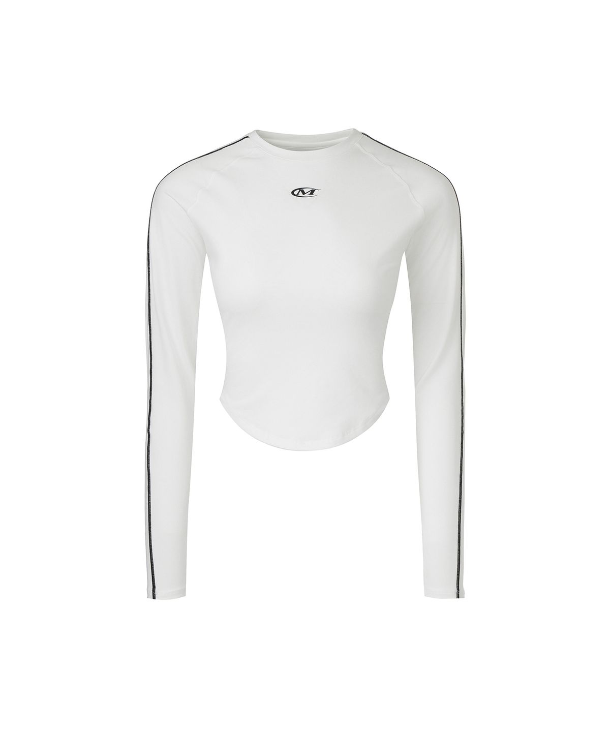 미학(MIHAK) 더블 라인 액티브 롱 슬리브 (WHITE)