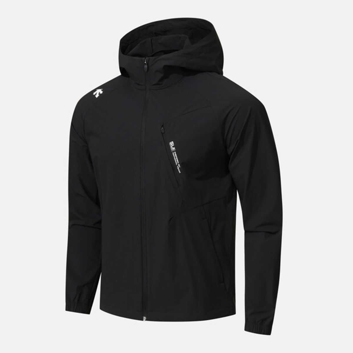 데상트(DESCENTE) 스위스 트라이애슬론 쿨링 집업 자켓 블랙 SR223IWT42