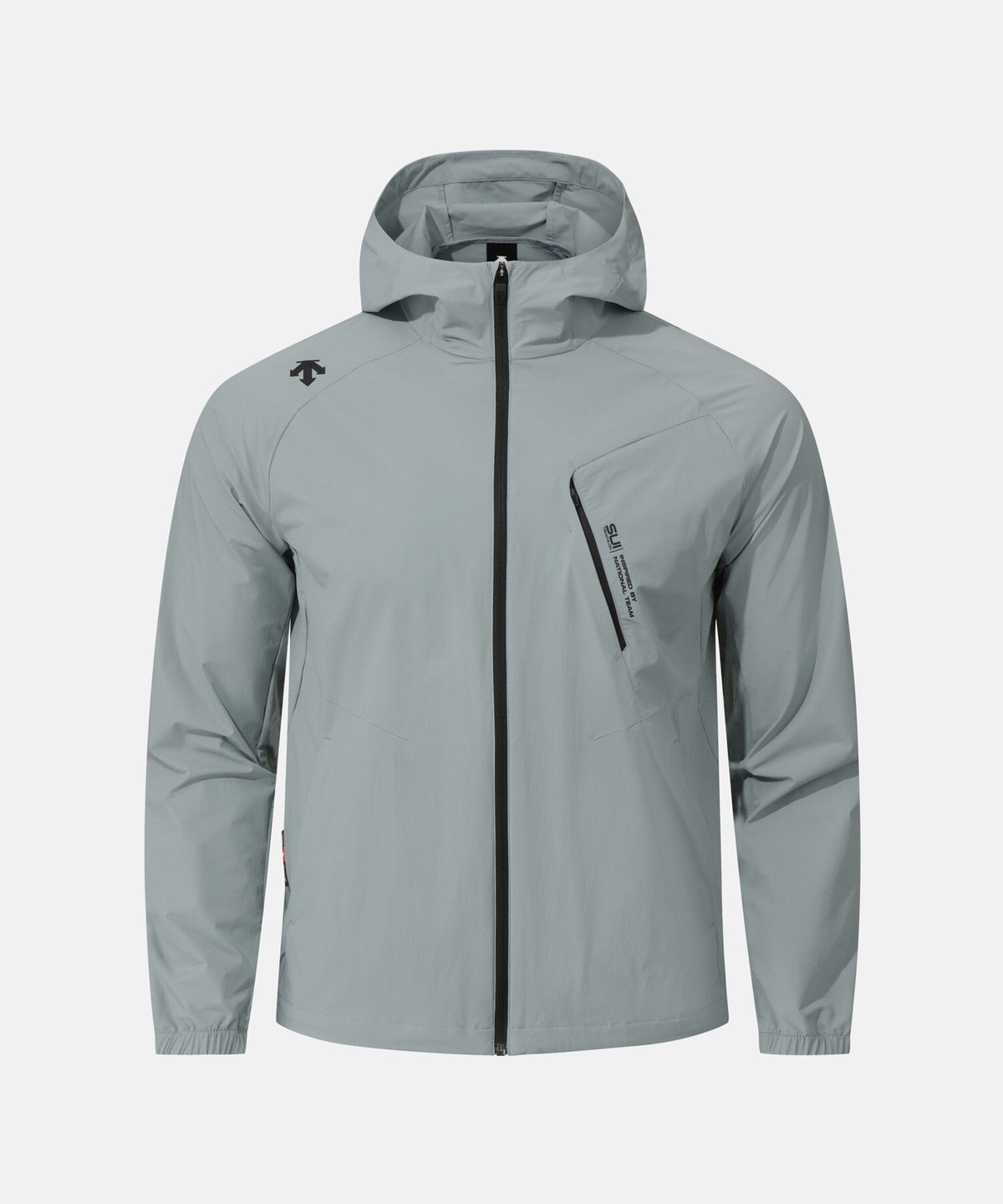 데상트(DESCENTE) 스위스 트라이애슬론 쿨링 집업 자켓 그레이 SR223IWT42