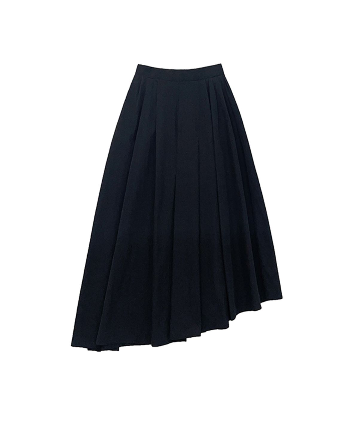 므아므(MMAM) Unbalanced pintuck skirt