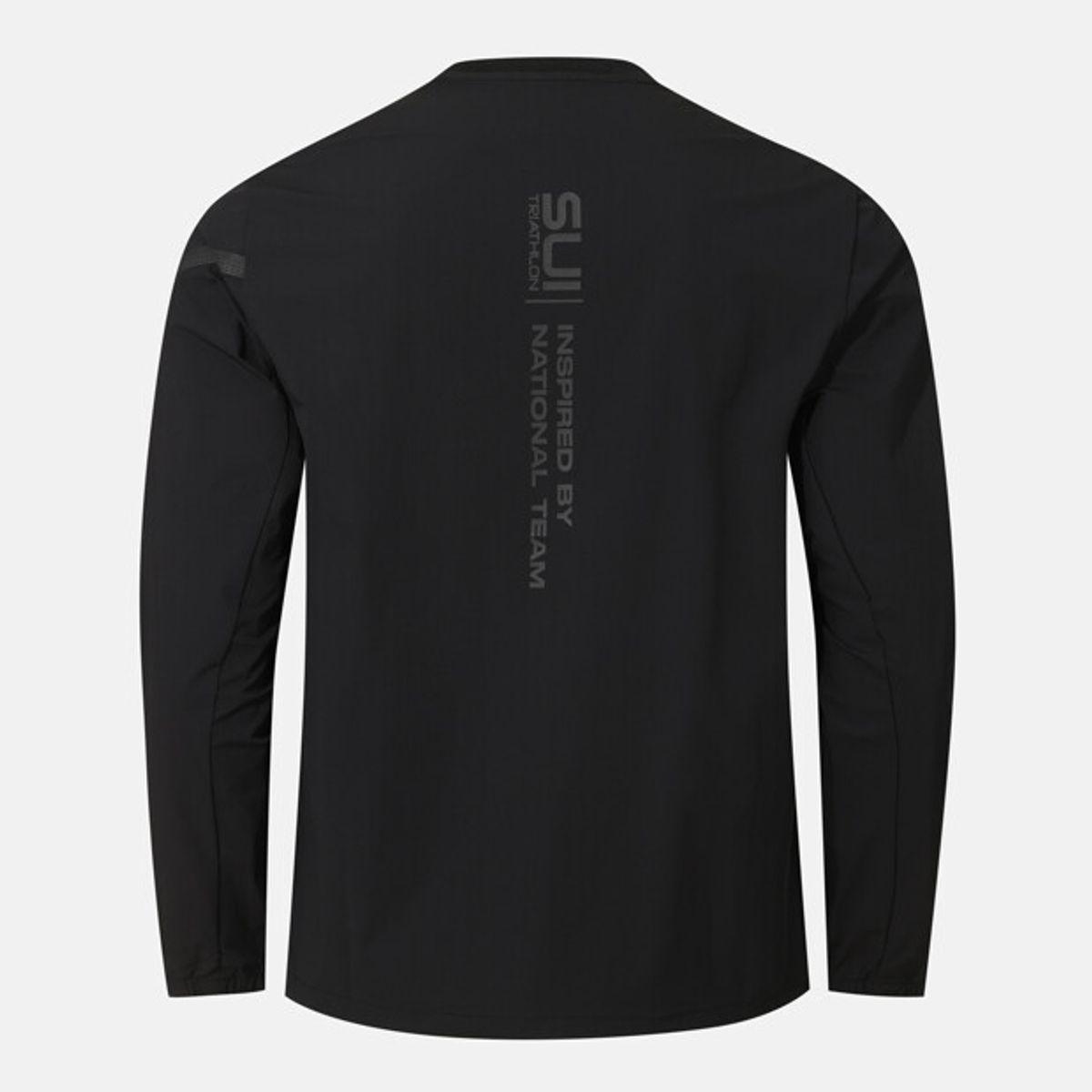 데상트(DESCENTE) 스위스 트라이애슬론 쿨링 긴팔 티셔츠 블랙 SR221IWH41