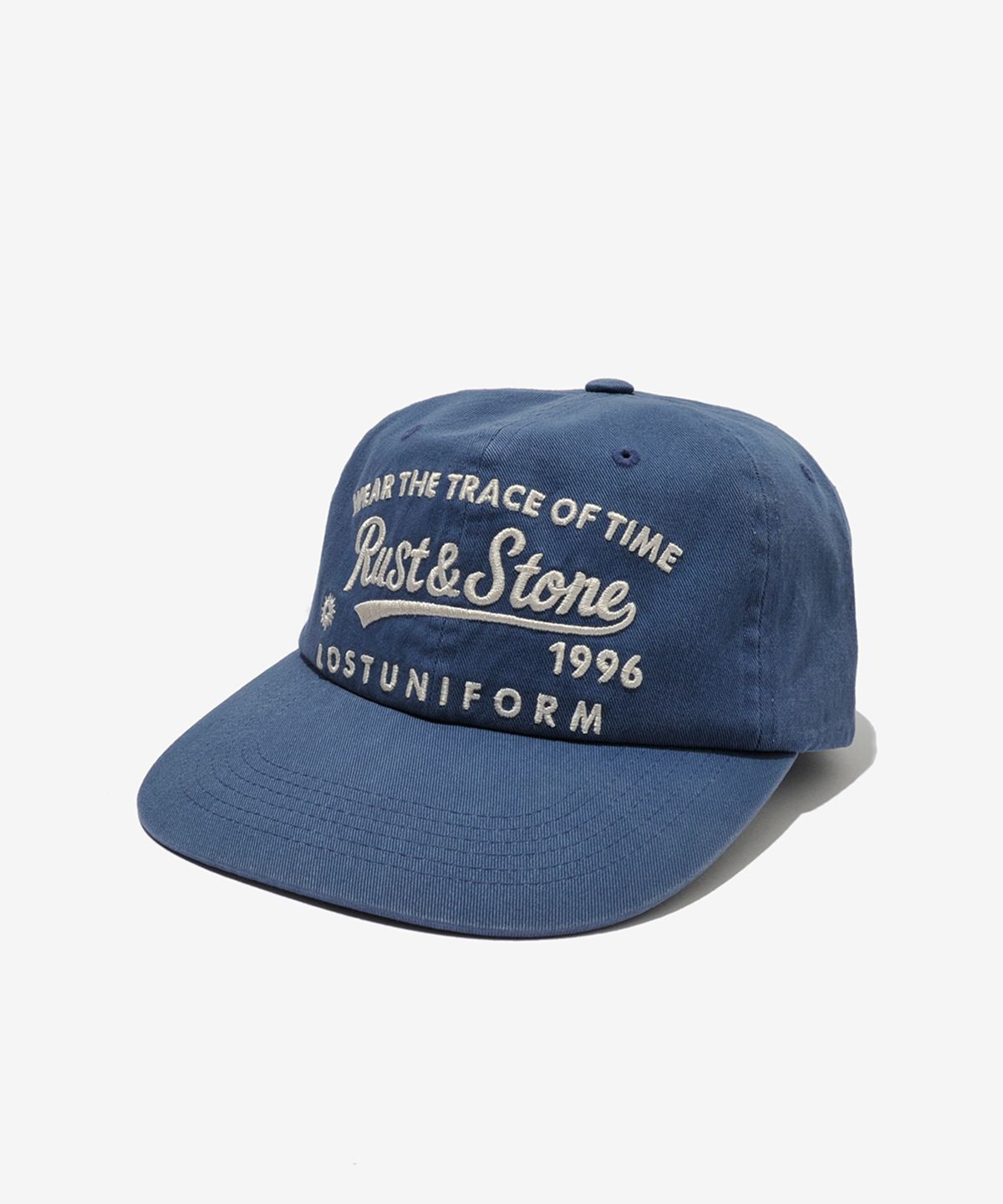러스트앤스톤(RUSTANDSTONE) 타임 트레이스 볼캡 블루_Time Trace Ball Cap Blue