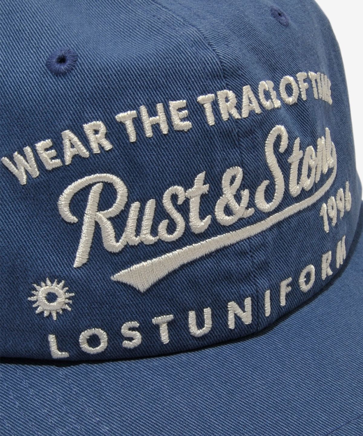 러스트앤스톤(RUSTANDSTONE) 타임 트레이스 볼캡 블루_Time Trace Ball Cap Blue