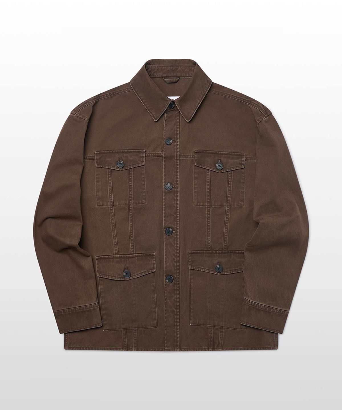 웨스트 그랜드 블러바드(WEST GRAND BOULEVARD) 쿠퍼 워시드 코튼 초어 자켓 WASHED BROWN