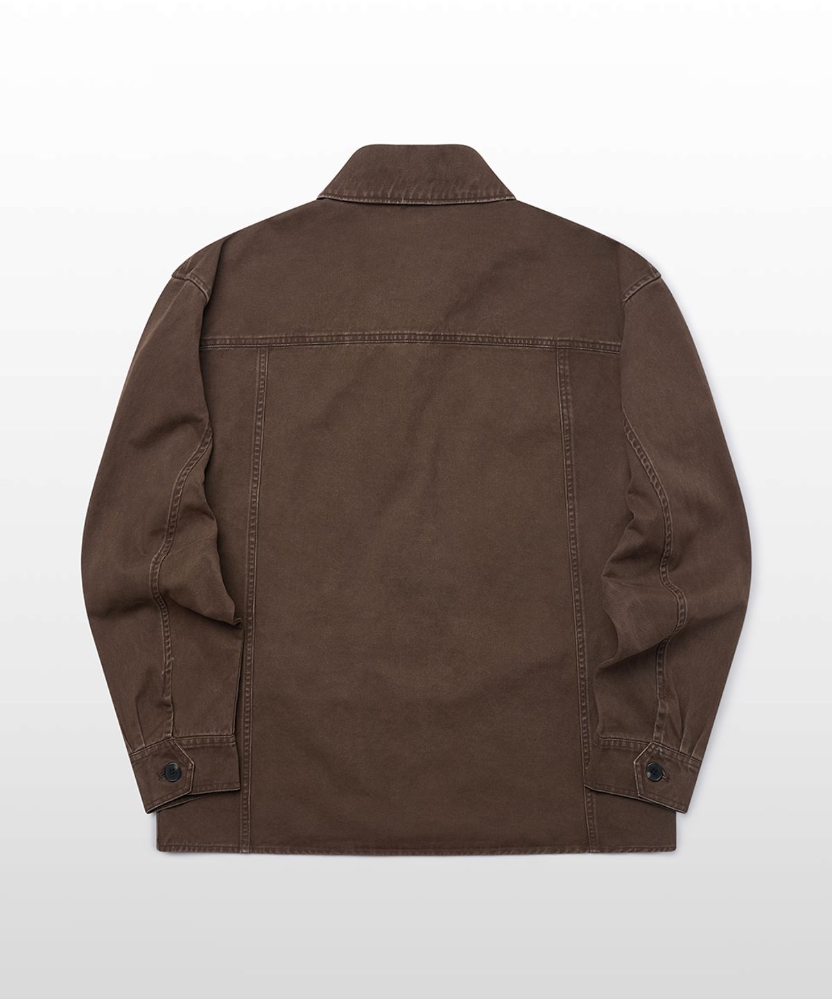 웨스트 그랜드 블러바드(WEST GRAND BOULEVARD) 쿠퍼 워시드 코튼 초어 자켓 WASHED BROWN