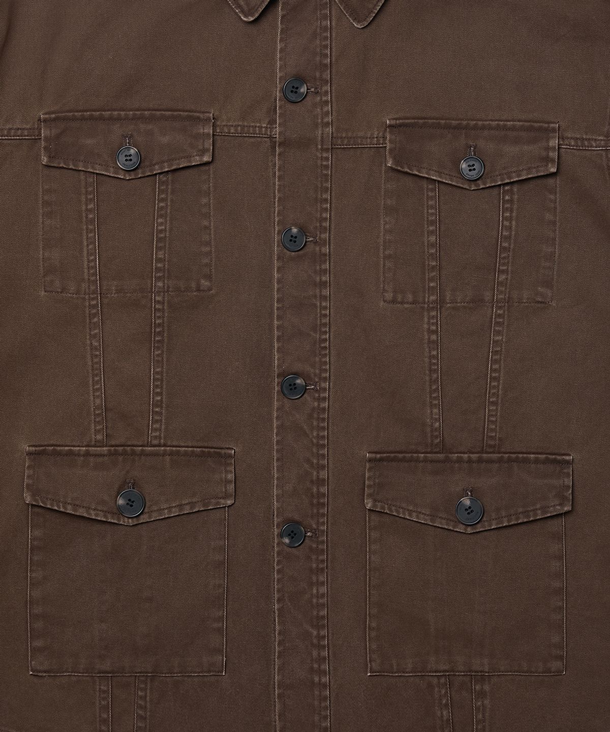 웨스트 그랜드 블러바드(WEST GRAND BOULEVARD) 쿠퍼 워시드 코튼 초어 자켓 WASHED BROWN